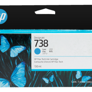 HP 738 Cyaan inkt cartridge 130 ml