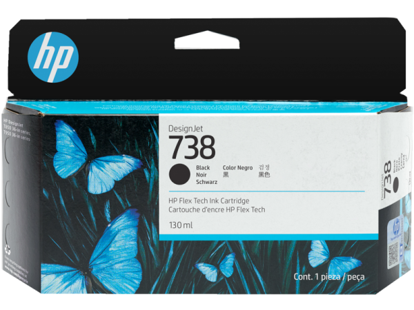 HP 738 Zwart inkt cartridge 130 ml