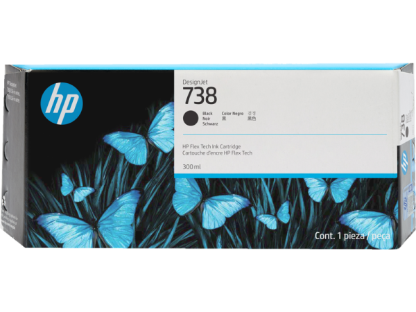 HP 738 Zwart inkt cartridge 300 ml